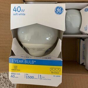 GE Decorative Light Bulb 40w, Pack of 6